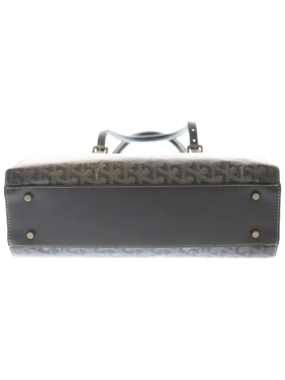 Goyard Como GM Di Canvas Hand Tote Gray